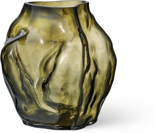 New Works Blaehr Vase Large Smoked Green Vaser Linnea Ek Blæhr Grønn