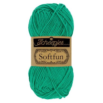 Scheepjes Softfun Garn Unicolor 2648 Jade Scheepjes Softfun Garn Unicolor 2648 Jade