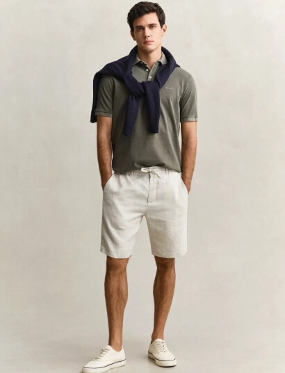 GANT Reg Linen Ds Shorts Cream XXXL GANT Reg Linen Ds Shorts Cream XXXL