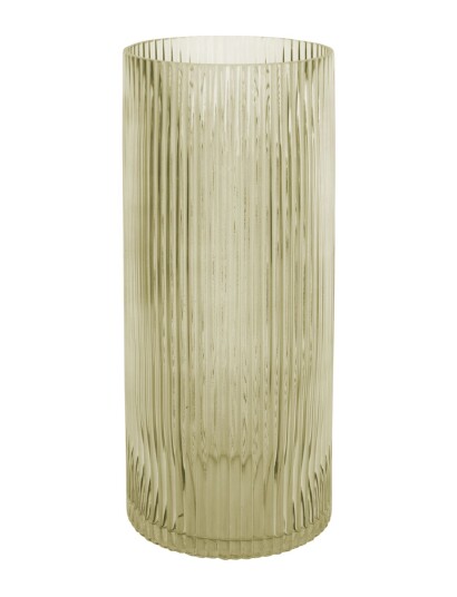 Present Time Vase Allure Straight Green MOSS H30CM