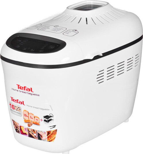 Tefal PF610138 Brødbakemaskin 1600W Hvit/Grå Tefal PF610138 Brødbakemaskin 1600W Hvit/Grå