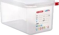 Beholder Araven Lufttæt L32.5Xb17.6Xh15cm 1/3Gn 6Ltr Polypropylen Låg Klar,Stk