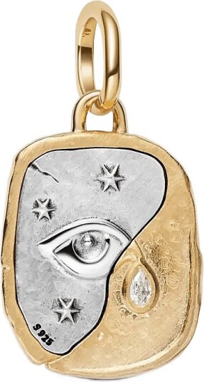 Pandora Eye Medallion Charm Gold ONE SIZE