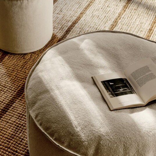 Ferm Living Aun bomullspuff   Ø40   Off white