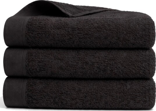 Gjestehåndkle 100% Myk bomull med høy absorberingsevne 40x60 cm Svart håndkle fra danske By Borg Gjestehåndkle 100% Myk bomull med høy absorberingsevne 40x60 cm Svart håndkle fra danske By Borg