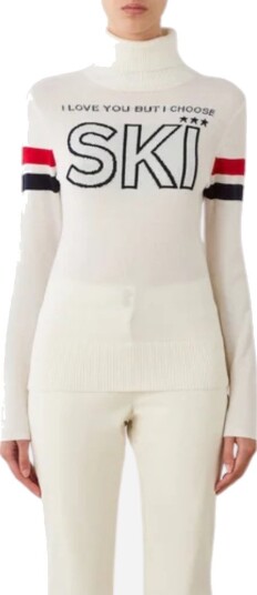 We Norwegians Bibi fitted turtle neck sweater M hvit dame