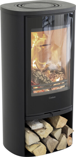 Contura 810G Style svart vedovn med glassdør Contura 810G Style svart vedovn med glassdør