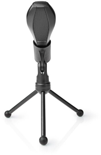 Nedis USB-A Mikrofonn med Stativ for PC - Kablet og Justerbart Nedis USB-A Mikrofonn med Stativ for PC - Kablet og Justerbart
