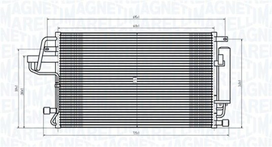 Kondensator MAGNETI MARELLI 350203843000 Kondensator MAGNETI MARELLI 350203843000