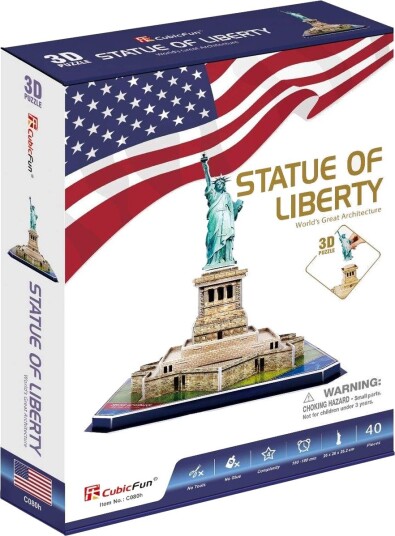 Statue of Liberty 3D-puslespill for voksne og barn