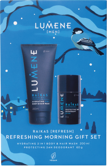 Lumene MEN RAIKAS Refreshing Morning Gift Set 2025 1 sett Lumene MEN RAIKAS Refreshing Morning Gift Set 2025 1 sett
