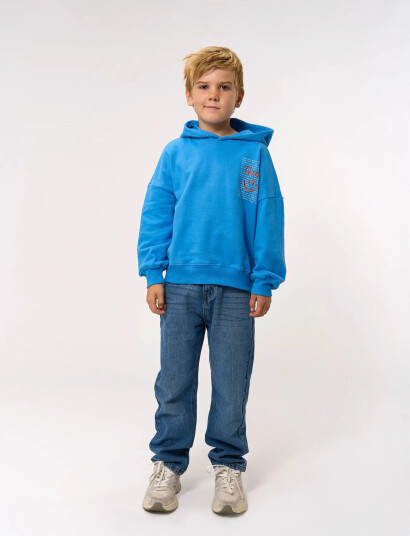 The New Tnpatrick Os Hoodie Blue 110/116