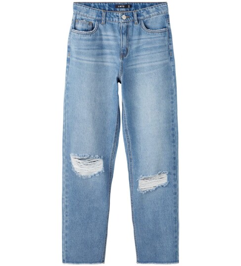 LMTD Nlfbizza Dnm Straight Dis Pant Blue 176