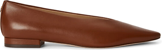 Lauren Ralph Lauren Audri Nappa Leather Ballet Flat Brown 41 Lauren Ralph Lauren Audri Nappa Leather Ballet Flat Brown 41
