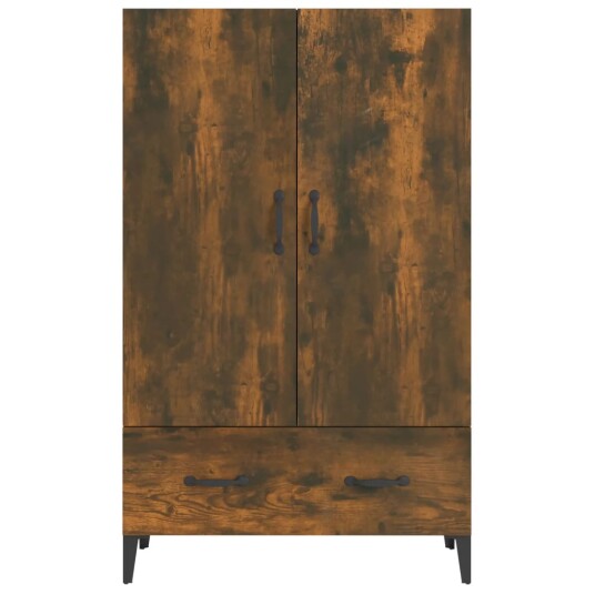 vidaXL Highboard røkt eik 70x31x115 cm konstruert tre