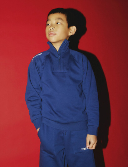 name it Nkmobie Ls Nreg Sweat Bru Navy 158-164