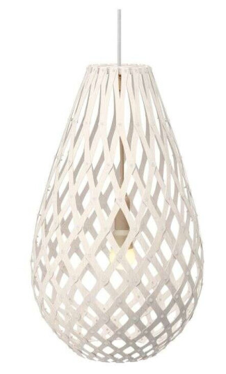 David Trubridge - Koura Pendel H75 Hvit 2 Sider