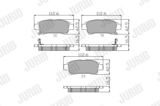 Bremseklosser JURID 572512J Bremseklosser JURID 572512J