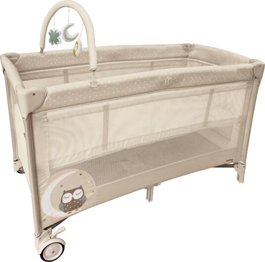 Asalvo Complet Duo Reiseseng Med Innsats Maks 15 kg Ugle Beige