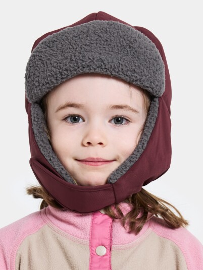 Didriksons Kids' Biggles Cap 6 Anemon Red 56