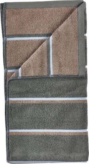 Zone Denmark Håndklæde Sauna 50X100 Olive Green/Taupe/Blue Fog - Green - 100X50X0.5CM x 100 Zone Denmark Håndklæde Sauna 50X100 Olive Green/Taupe/Blue Fog - Green - 100X50X0.5CM x 100