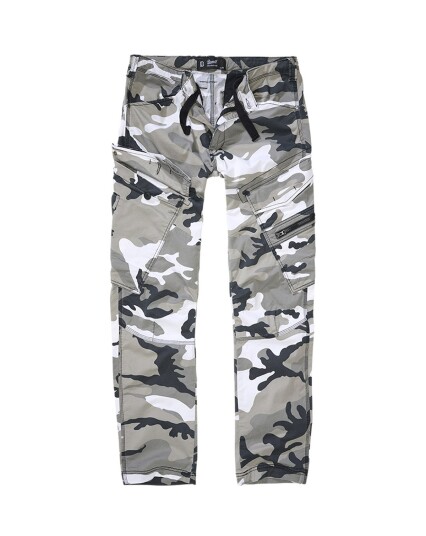 Brandit Adven Bukser, Slim Fit Svart, Hvit