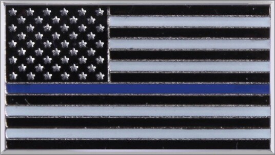 Rothco Pin Thin Blue Line Svart