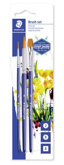 Staedtler Brush set 3pc on blistercard