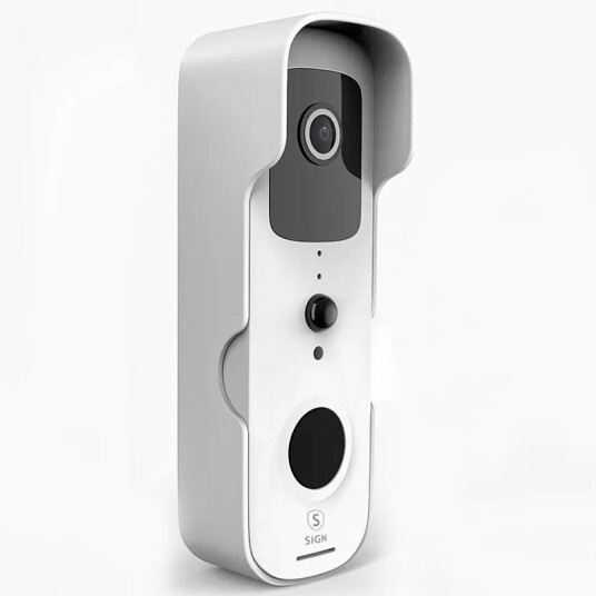 SiGN Smart WiFi Ringeklokke Med Kamera 1080p Hvit SiGN Smart WiFi Ringeklokke Med Kamera 1080p Hvit