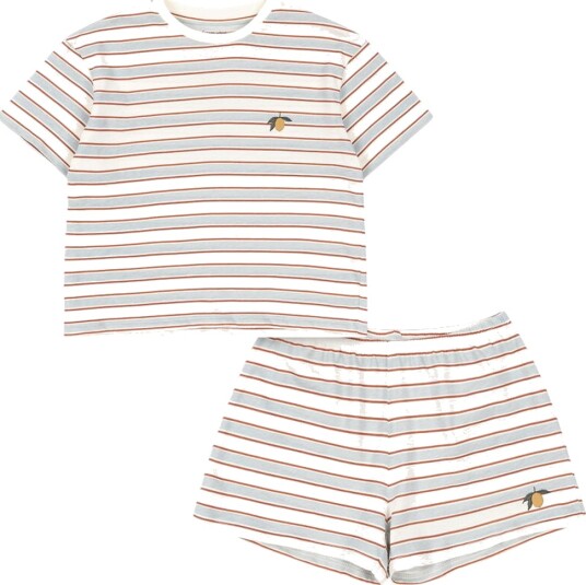 Konges Sløjd Famo shortssett til barn pearl stripe 98 98