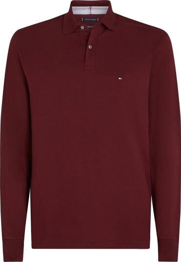 Tommy Hilfiger 1985 Regular Ls Polo BURGUNDY XL