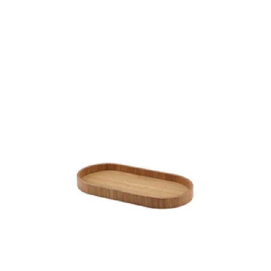 Brett Oval Lys Finér Tre 23 x 11cm