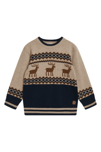 Hust And Claire Hust & Claire Pelle strikkegenser biscuit melange 122