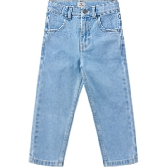 COPENHAGEN COLORS Lt Blue Indigo Washed Organic Junior Jeans Reugular Fit 116