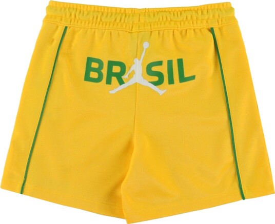Jordan Shorts Brasil Varsity Mais m. Trykk Jordan 12 13 år 152 158 Shorts Grønn Gul