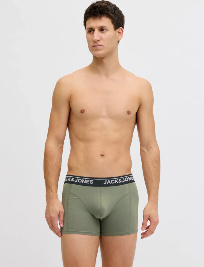 Jack & Jones Jactimothy Solid Trunks 3 Pack   Black   XXL