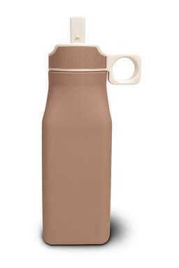 Nuuroo Lindi drikkeflaske i silikon 450 ml Chocolate Malt