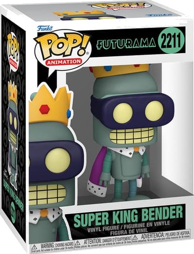 Funko POP! Futurama Super King Bender Figur 9 cm