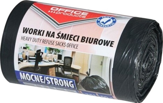 Office Products Søppelsekker Til Kontor Kraftige Ldpe 35 L 50 Stk. Svarte