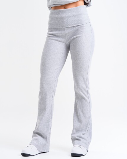 Bumpro Soft Rib Foldover Pants Grey Marl S Bumpro Soft Rib Foldover Pants Grey Marl S