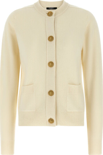 Balmain Dame Strikkevarer Beige M, Balmain Dame Strikkevarer Beige M,