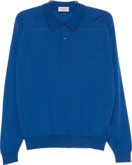 John Smedley Herre Topper Blå 2XL,