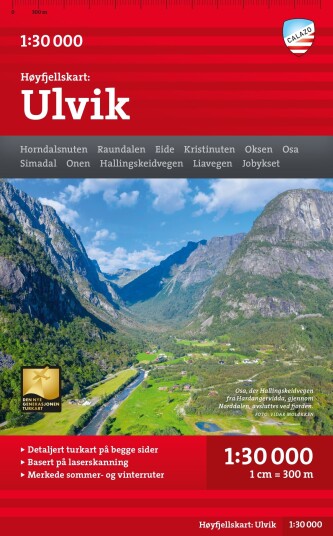 Høyfjellskart Ulvik
