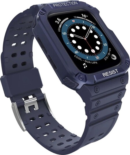 Hurtel Protect Reim med Deksel til Apple Watch 38/40/41mm Blå
