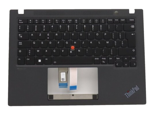 Sunrex - Erstatningstastatur For Bærbar Pc - Med Trackpoint - Bakbelysning - Azerty - Belgisk - Svart - Fru - Med Toppdeksel - For Thinkpad T14s Gen 3 21Br, 21Bs