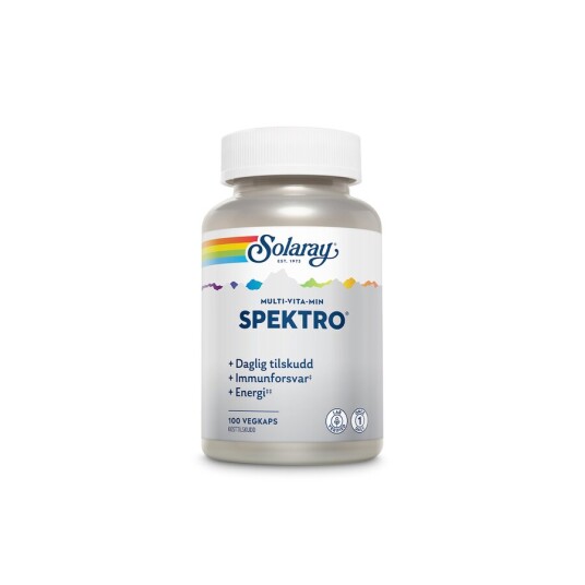Solaray spektro multivitamin med jern 100 kapsler Solaray spektro multivitamin med jern 100 kapsler