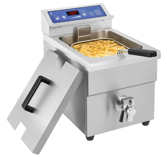 Royal Catering Frityrkoker Induksjon 1 x 10 Liter 60 til 190°C 10010145 Royal Catering Frityrkoker Induksjon 1 x 10 Liter 60 til 190°C 10010145