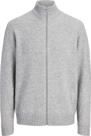 Jack & Jones Jjsoho Ollie Knit High Neck Zip Car Sn Grey S Jack & Jones Jjsoho Ollie Knit High Neck Zip Car Sn Grey S