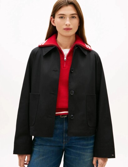 Tommy Hilfiger Cotton Short Jacket Black XL