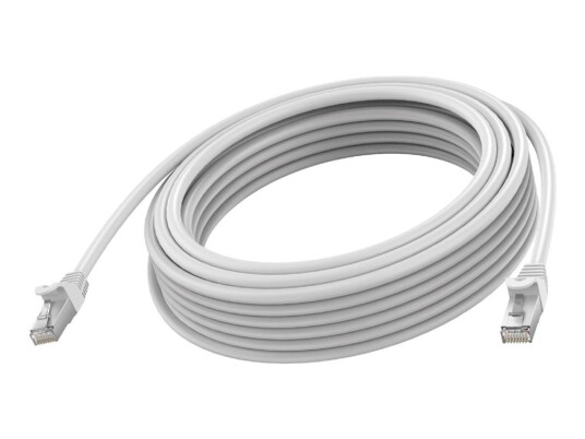 Vision Nettverkskabel Rj-45 Hann Til Rj-45 Hann 5 M 6.2 Mm Stp Cat 6A Formstøpt Uten Hindringer Hvit